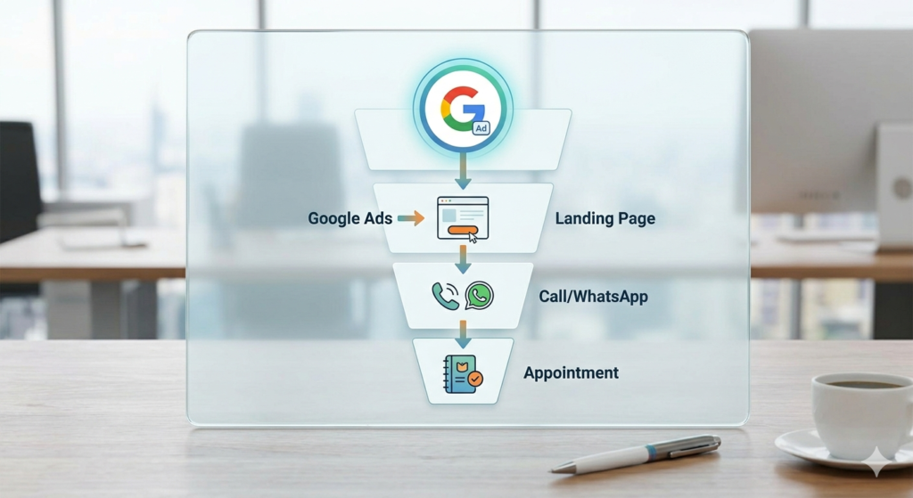 patient acquisition funnel for clinics in Noida